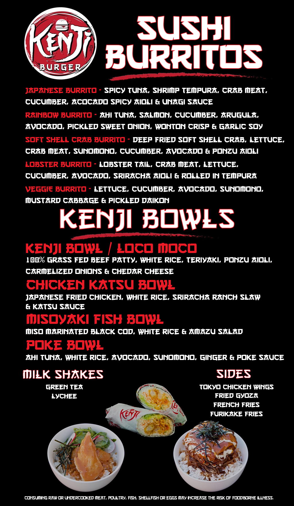 Kenji Burger Kauai 100 Grass Fed Beef